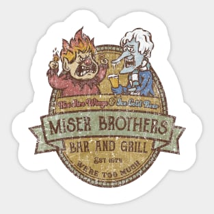 Miser Brothers // Christmas Retro Design Sticker